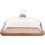 2Pièces Présentoir Gâteau Transparent Dôme Bois Pour Mariage 7