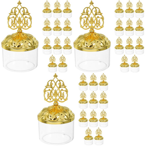 36Pièces Petites Boîtes Dorées Pour Coffrets 2