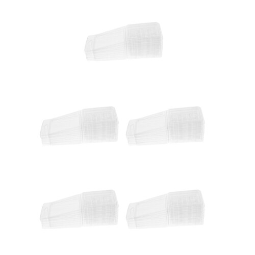 50Pcs Clear Star Design Plastic Wax Melts Clamshell Mold Storage Boxes 1