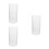 3Pcs Clear Plastic Flower Vase Minimalist Modern Hydroponic Home Decor 4