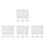 16Pcs White Plastic Laboratory Trays Acid Alkali Resistant Leakproof 3