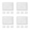 16Pcs White Plastic Laboratory Trays Acid Alkali Resistant Leakproof 7