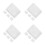 16Pcs White Plastic Laboratory Trays Acid Alkali Resistant Leakproof 8