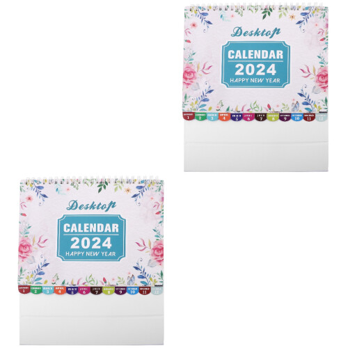 2Pièces Calendrier De Table Pratique 1
