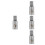 4Pcs Car Audio Cable Terminals Silver Aluminum Durable Amp Connection 3