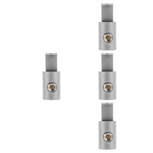 4Pcs Car Audio Cable Terminals Silver Aluminum Durable Amp Connection 2