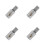 4Pcs Car Audio Cable Terminals Silver Aluminum Durable Amp Connection 4