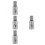 4Pcs Car Audio Cable Terminals Silver Aluminum Durable Amp Connection 7