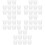 50Pcs Plastic White Indoor Outdoor Flowerpots Smooth Surface 6