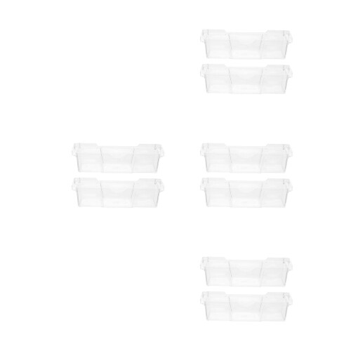 8Pcs Transparent Plastic Range Hood Oil Drip Pan Easy Clean Grease Cup 1