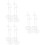 12Pcs Transparent Plastic Doll Stands Adjustable Doll Display Holders 6