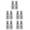 10Pcs Durable Silver Car Amplifier Power Cable Terminal Block Adapter 3