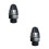 2Pcs Black Damaged Bolt Extractor 3/8 Inch Drive Impact Wrench Tool 3
