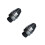2Pcs Black Damaged Bolt Extractor 3/8 Inch Drive Impact Wrench Tool 4