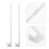 10Pcs Durable White Plastic Auto Car Window Flag Holders Clip Mounts 5