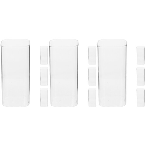 12Pièces Verres À Empilables En Verre Transparent Usage Polyvalent 2