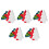 15Pcs Christmas Tree Platter Ps Candy Nut Serving Container for Home 7