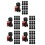 50Pcs Lightweight Black Plastic Trampoline Pole Protectors Replacement 6