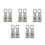 10Pcs Copper Car Audio Ring Terminal Connectors Silver Screw Fixing 2