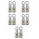 10Pcs Copper Car Audio Ring Terminal Connectors Silver Screw Fixing 4