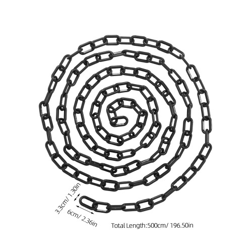 Black Pe Plastic Chain for Halloween Decor and Costume Props 1