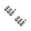 2Pairs Silver Aluminum Car Audio Amplifier Splitter Block Easy Install 7