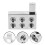 2Pairs Silver Aluminum Car Audio Amplifier Splitter Block Easy Install 8