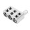 2Pairs Silver Aluminum Car Audio Amplifier Splitter Block Easy Install 10