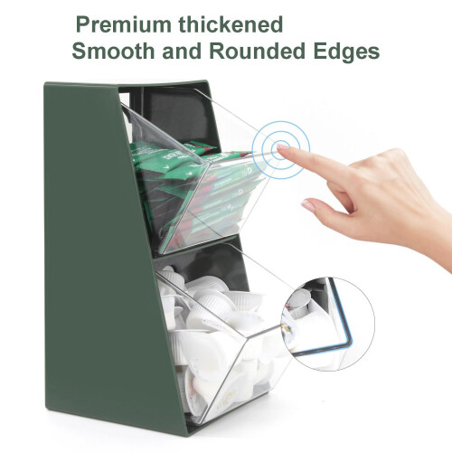 Sturdy 2 Tiers Kitchen Storage Solution For Coffee Pods Tea Bags 1
