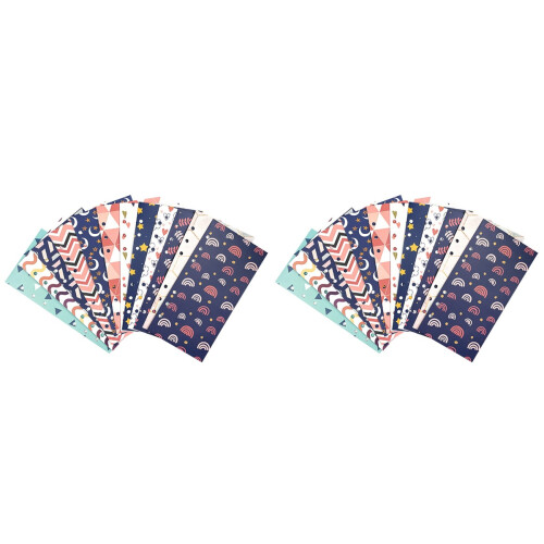 2Sets Portable Budget Sheets Assorted Color for Expense and 1