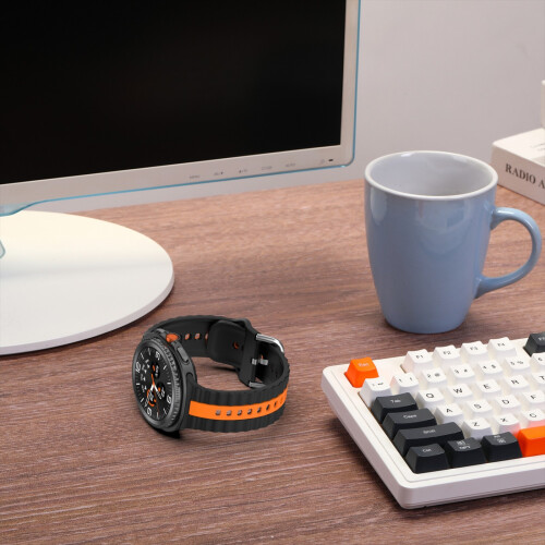 Flexible Silicogen Watch-AClassic Midnight blue and wh 1