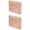 2St Sleek Siliconen Lash Mannequin Hoofd Chocolade Voor Wimpertraining 4