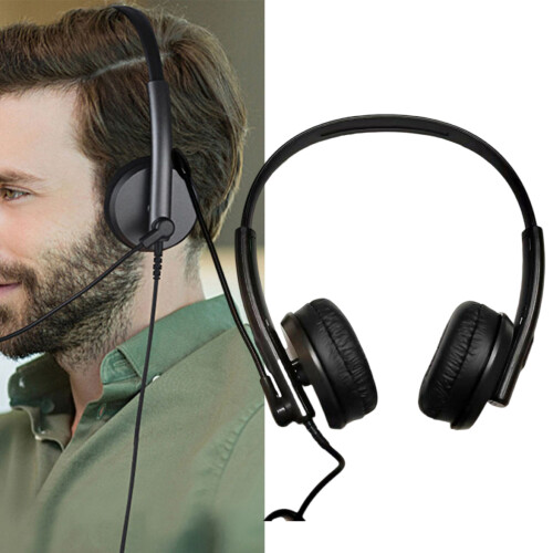 Computer Headset with Microphone Corded USB Headset for Laptop 1