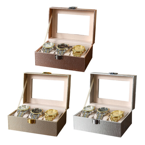 Modern Watch Organizers Box Multiple Color Option-Rose Gold 1