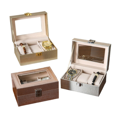 Modern Watch Organizers Box Multiple Color Option-Rose Gold 2