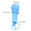 Children Portable Microphone Shape Pendant Keychain With-Blue 4