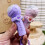 Children Portable Microphone Shape Pendant Keychain With-Blue 5
