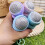 Children Portable Microphone Shape Pendant Keychain With-Blue 7