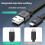 Flexible Silicone USB To USB 5Pin Charging Cord-0.3m Up bend 6
