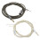Fashionable DIY Headphone Cable TPE Insulation- White Silver 2