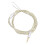 Fashionable DIY Headphone Cable TPE Insulation- White Silver 6