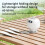 USB Rechargeable Hanging Fan 6000mAh Ceiling Fan with-White 3