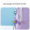 Silicone 240W Fast Charge Cable Type C 20cm with Storage-Pink 6