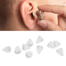 Minifit 10 pièces Dômes d'aides auditives 10 mm silicone grand