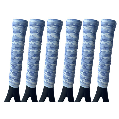 Water Absorbent Adhesive Squash Rackets Grip for-gray blue