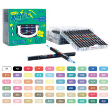 Professional Classroom Art Markers Set Creative-60 Colors/Box