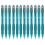 12PCS Quick Drying Gel Inks Pen Retractable Gel Pen-dark blue 1