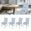 Set of 4 Stretch Chair Protectors Elegant 1