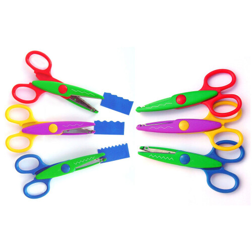 Decree Pack of 6 Crazy Cut Scissors 2