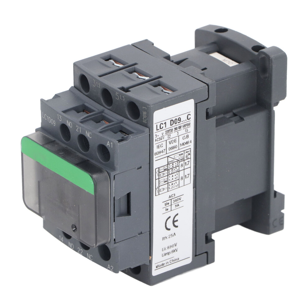 9A 380V Contactor Lc1d09 1No 1Nc 7444352191765
